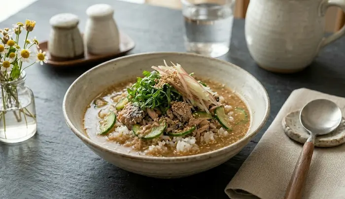 さば水煮缶の冷汁