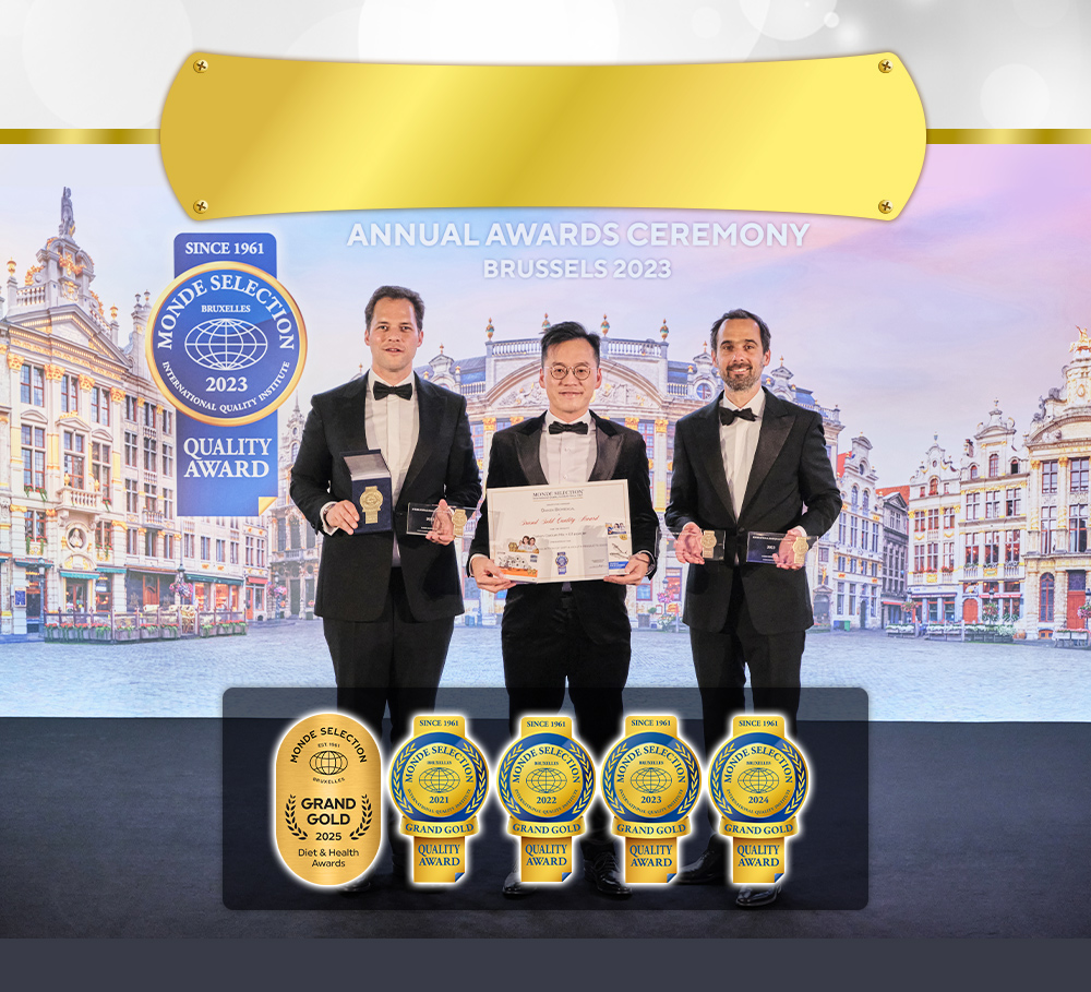 榮耀加冕！全台唯一五冠王魚油連續5年榮獲世界品質大賞