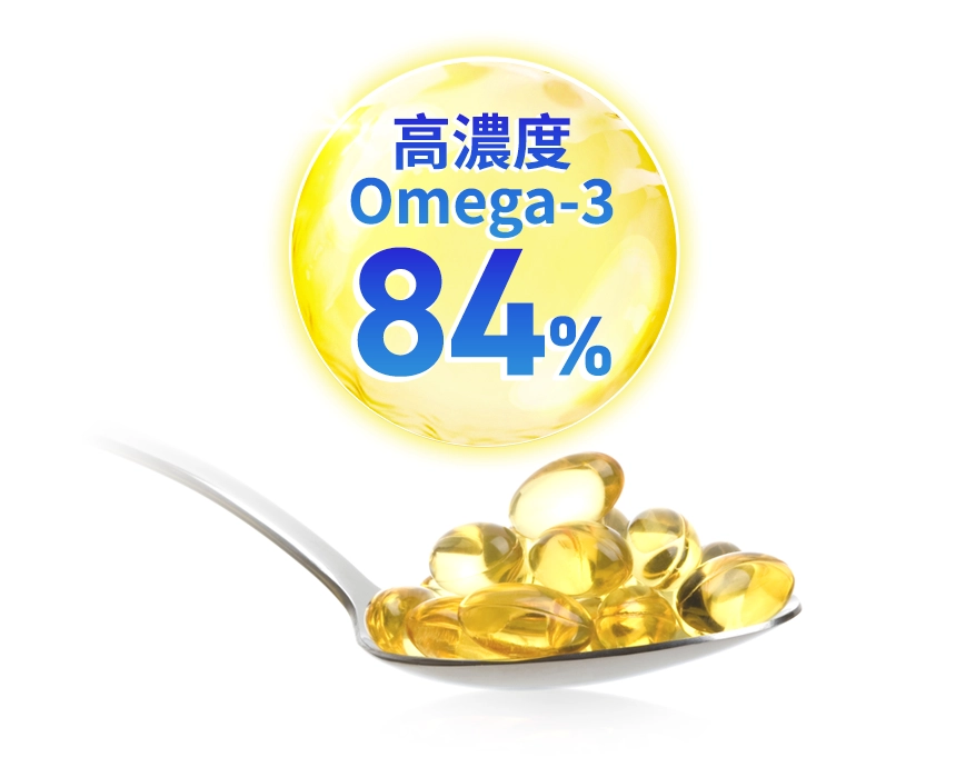 業界最高水準のオメガ3濃度84%、DHA・EPA濃度は80%を実現