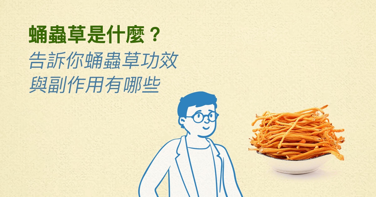 蛹蟲草是什麼?營養師告訴你蛹蟲草功效與副作用有哪些