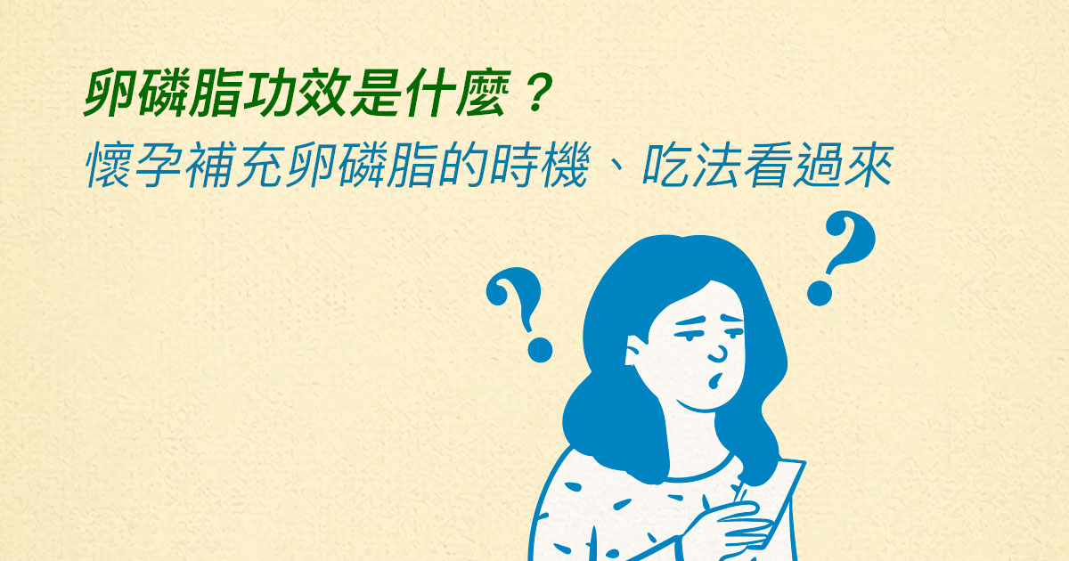 卵磷脂功效是什麼?懷孕補充卵磷脂的時機、吃法看過來