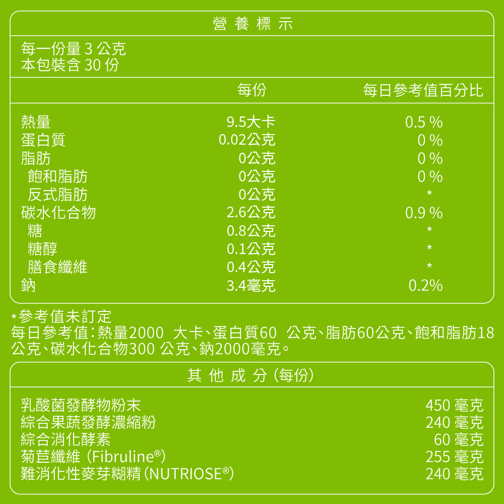 【第2件1折】順暢酵素益生菌粉包