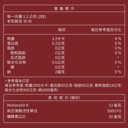 納豆紅麴膠囊
