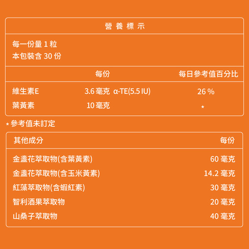 【買5送1】視易適葉黃素