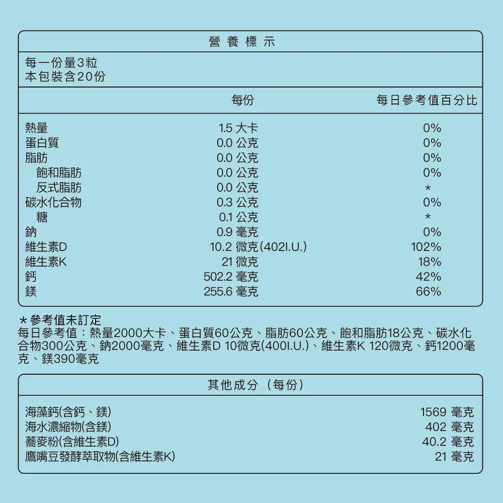 海藻鈣海洋精華膠囊