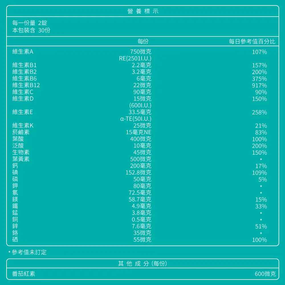綜合維他命緩釋膜衣錠