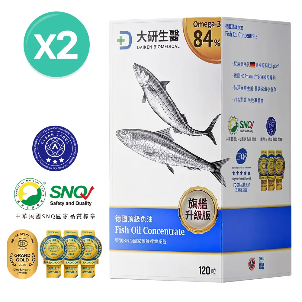 買1送1•德國頂級魚油(旗艦加大)